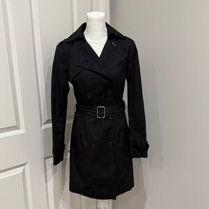 Cole Haan Signature Classic Black Women's Trench Coat XS